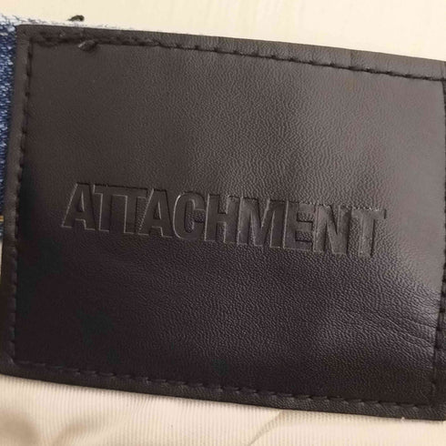 アタッチメント ATTACHMENT ハイパワーストレッチセルヴィッチデニム スーパースリムCRASH加工 メンズ JPN:2