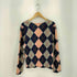 コムデギャルソンコムデギャルソン COMME des GARCONS COMME des GARCONS 08AW アーガイル柄 ニットセーター レディース JPN:S