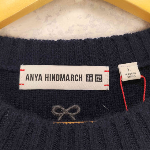 アニヤハインドマーチ ANYA HINDMARCH カシミヤクルーネックセーター レディース JPN:L