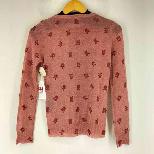 ヒステリックグラマー HYSTERIC GLAMOUR ファックベア 総柄 ラメニット カーディガン レディース FREE