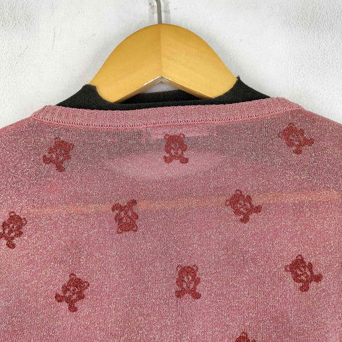 ヒステリックグラマー HYSTERIC GLAMOUR ファックベア 総柄 ラメニット カーディガン レディース FREE