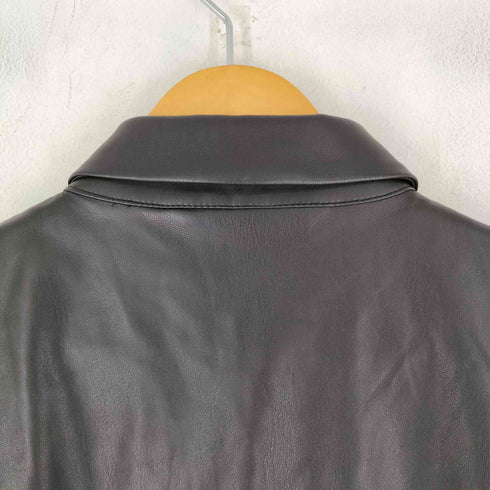 ザラ ZARA フェイクレザー シャツミニワンピース レディース import:S