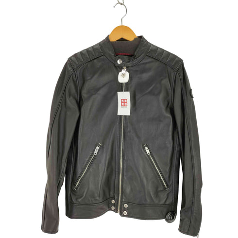 ディーゼル DIESEL シープスキンシングルライダースジャケット メンズ import:M