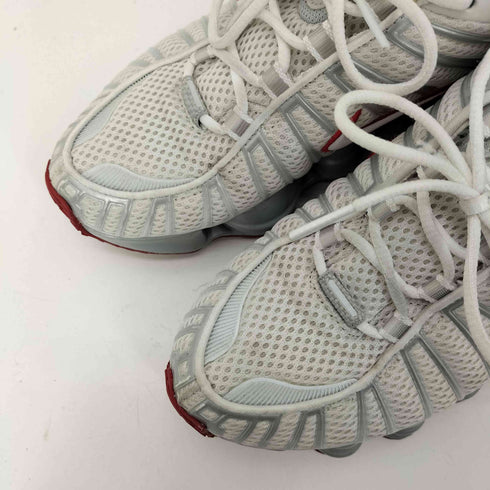 ナイキ NIKE SHOX TL PLATINUM TINT WHITE-GYM RED ショックス TL スニーカー レディース JPN:23.5