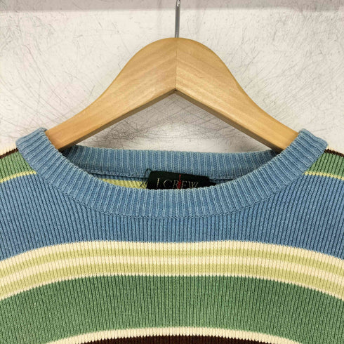 ジェイクルー J.CREW 90s 巨人タグ ボーダー クルーネックセーター メンズ import:S