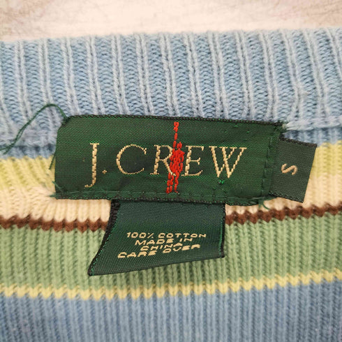 ジェイクルー J.CREW 90s 巨人タグ ボーダー クルーネックセーター メンズ import:S