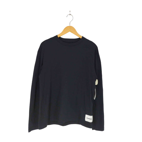 ジルサンダープラス JIL SANDER + 22AW 裾ロゴクルーネックL/S TEE メンズ M