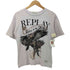 リプレイ REPLAY Jersey T-Shirt With Print 鷹 イーグル クルーネックTシャツ レディース