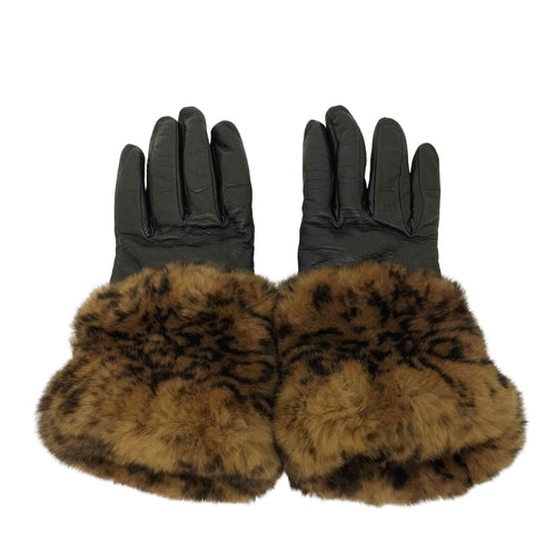 GALA GLOVES イタリア製 ウールファー 本革 レザーグローブ 手袋 レディース