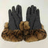 GALA GLOVES イタリア製 ウールファー 本革 レザーグローブ 手袋 レディース