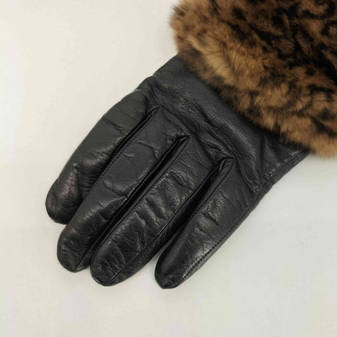 GALA GLOVES イタリア製 ウールファー 本革 レザーグローブ 手袋 レディース