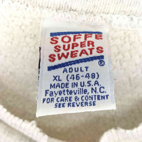 ソフィー SOFFE 80-90s usa製 カレッジデザイン スウェット メンズ import:XL