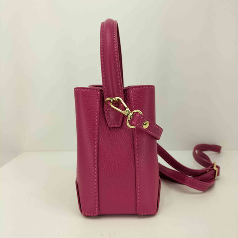 ANDREA CARDONE シボ革 2way ショルダー ハンドバッグ レディース