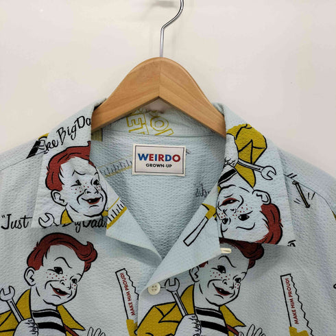 ウィアード WEIRDO Jr.WRD S/S Shirts 総柄 シアサッカー シャツ メンズ JPN:XL