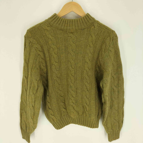 マンハッタン Manhattan D.Q. トラディショナルズ ケーブル編み モックネック プルオーバー ニット セーター ウール メンズ import:M