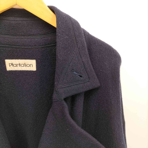 プランテーション Plantation 80-90S イッセイミヤケ期 ウール 変形デザイン チェスター ロング コート メンズ JPN:M