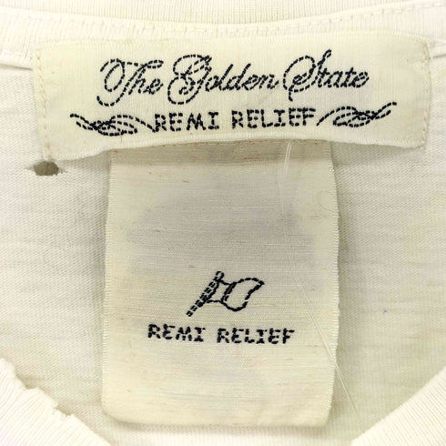 レミレリーフ REMI RELIEF ダメージ加工クルーネックTシャツ メンズ JPN:M