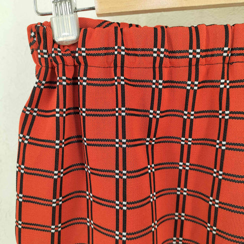 bodin knits 総柄セミフレアパンツ レディース