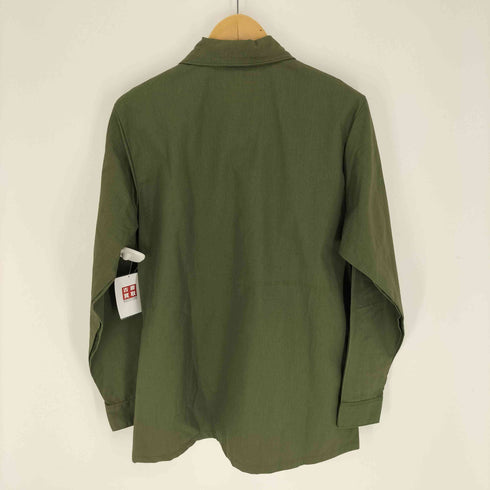 ユーエスアーミー U.S. ARMY 80S フラックポケット ミリタリー ユーティリティーシャツ メンズ X33