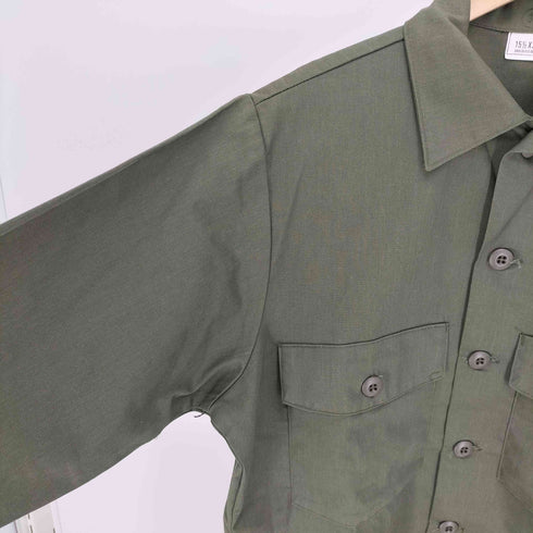 ユーエスアーミー U.S. ARMY 80S フラックポケット ミリタリー ユーティリティーシャツ メンズ X33