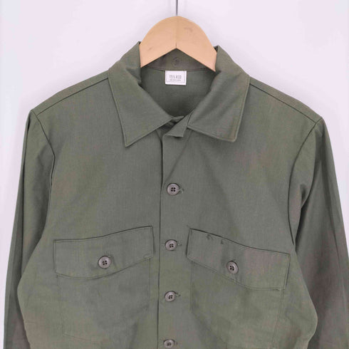 ユーエスアーミー U.S. ARMY 80S フラックポケット ミリタリー ユーティリティーシャツ メンズ X33