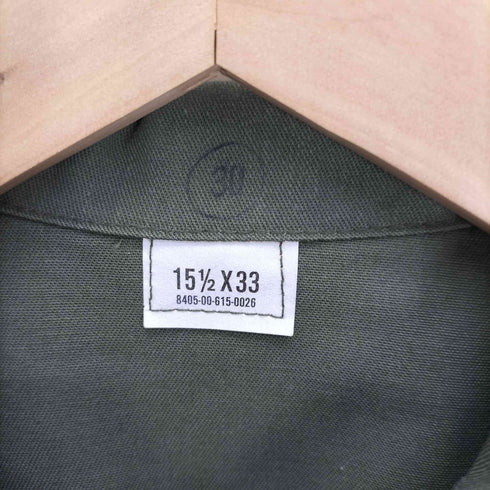 ユーエスアーミー U.S. ARMY 80S フラックポケット ミリタリー ユーティリティーシャツ メンズ X33