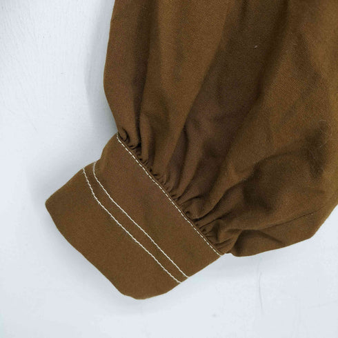 レイビームス Ray BEAMS 配色 ステッチ ギャザー ワンピース レディース