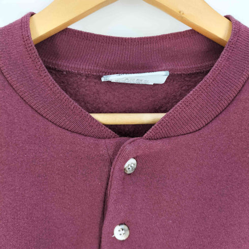 リー Lee 90S USA製 刺繍 コットンポリ ヘンリーネック スウェット メンズ import:XL