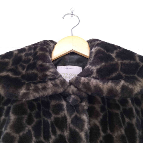 ユナイテッドカラーズオブベネトン UNITED COLORS OF BENETTON 総柄ボアコート レディース JPN:42