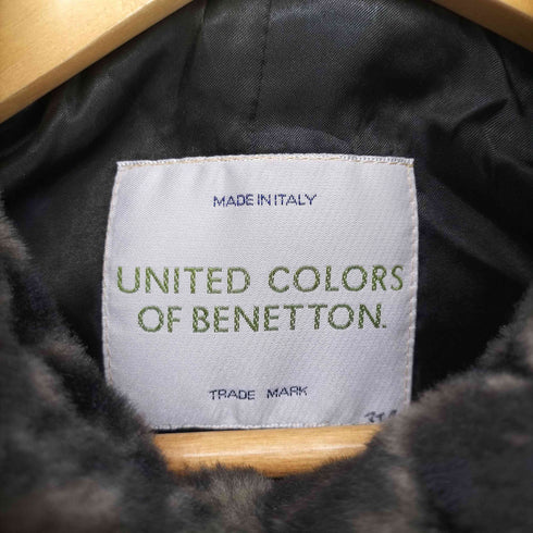 ユナイテッドカラーズオブベネトン UNITED COLORS OF BENETTON 総柄ボアコート レディース JPN:42