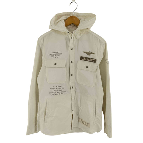 アヴィレックス AVIREX COOLMAX STENCIL HOOD SHIRT メンズ import:L