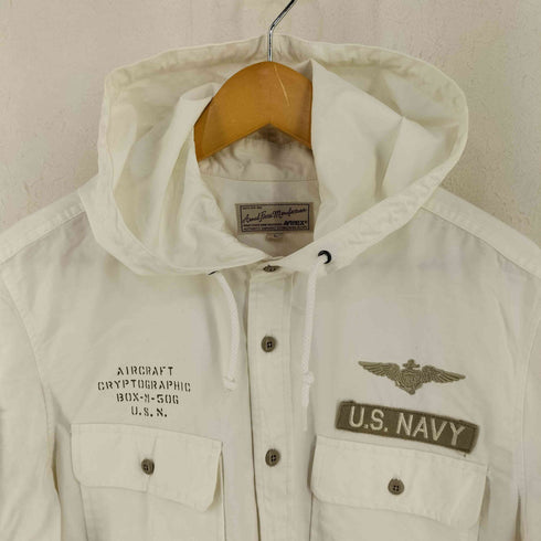 アヴィレックス AVIREX COOLMAX STENCIL HOOD SHIRT メンズ import:L