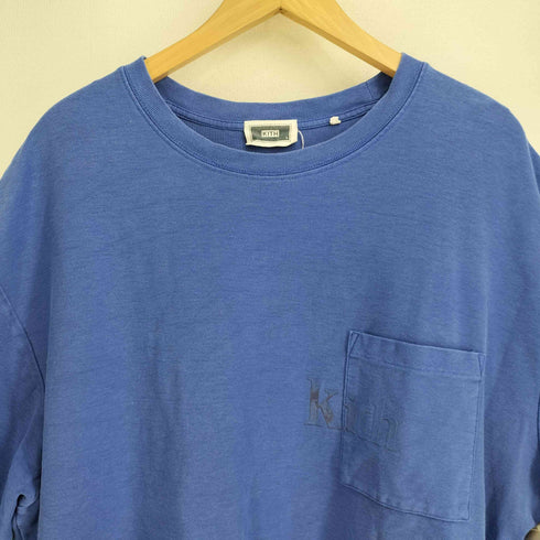 キス KITH Quinn Tee フェード加工 ロゴプリント 半袖カットソー メンズ import:L