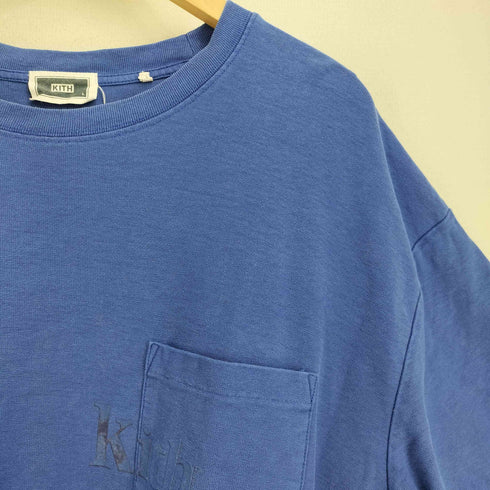 キス KITH Quinn Tee フェード加工 ロゴプリント 半袖カットソー メンズ import:L