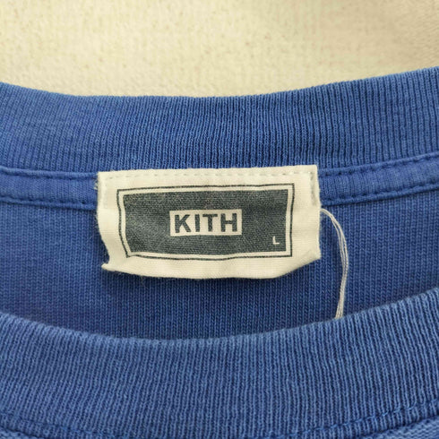 キス KITH Quinn Tee フェード加工 ロゴプリント 半袖カットソー メンズ import:L