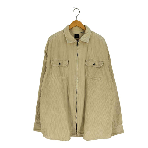 ギャップ Gap 90-00s 太畝 コーデュロイ ジップアップ ジャケット メンズ import:XXL