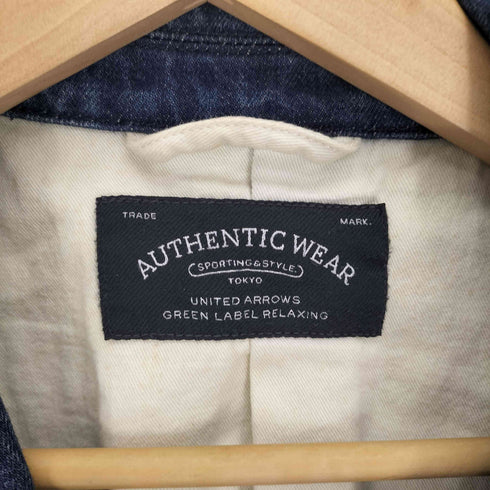 ユナイテッドアローズ UNITED ARROWS フラップポケット 5B インディゴ デニム カバーオール ジャケット メンズ JPN:M