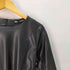 ザラ ZARA フェイクレザー プリーツスカート ドッキング ワンピース ベルト付 レディース import:L