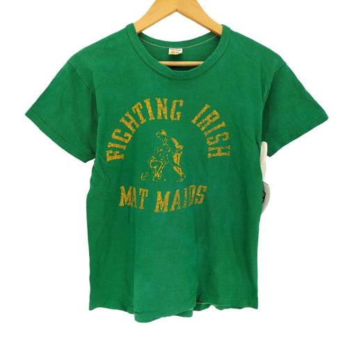 ラッセルアスレチック RUSSELL ATHLETIC 70s 金タグ FIGHTING IRISH プリントクルーネックTシャツ レディース import:M