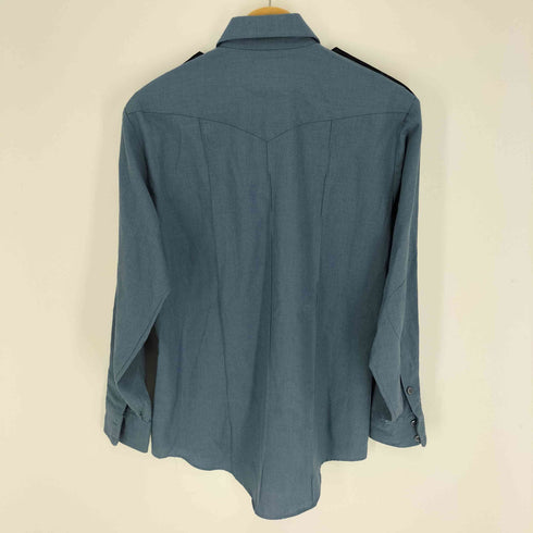 USA製 SOMES UNIFORM 襟芯 エポレット ポリス ワーク レギュラーカラー シャツ メンズ US:34