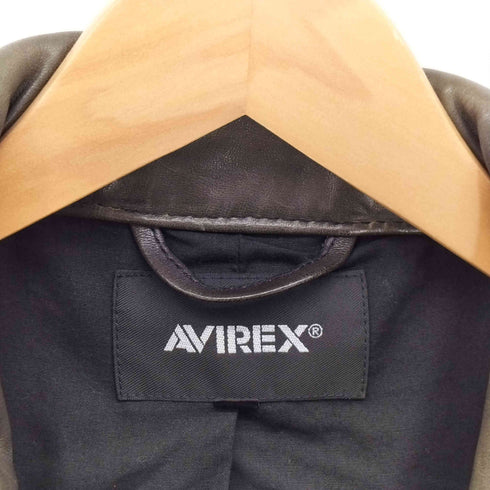 アヴィレックス AVIREX AGED LEATHER TYPE M-65 レザージャケット メンズ import:XXL