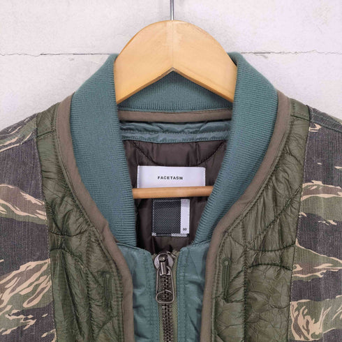 ファセッタズム FACETASM PRIMALOFT CAMO MIX MA-1 メンズ