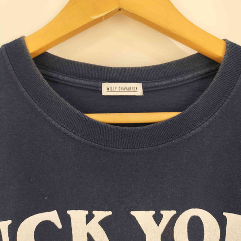 ウィリーチャバリア WILLY CHAVARRIA SS PANEL TEE FUCK HATE ショートスリーブ パネル Tシャツ メンズ import:XL