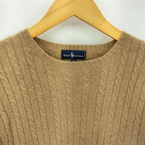 ラルフローレン RALPH LAUREN インパクト21 ウールクルーネックケーブルニット メンズ M