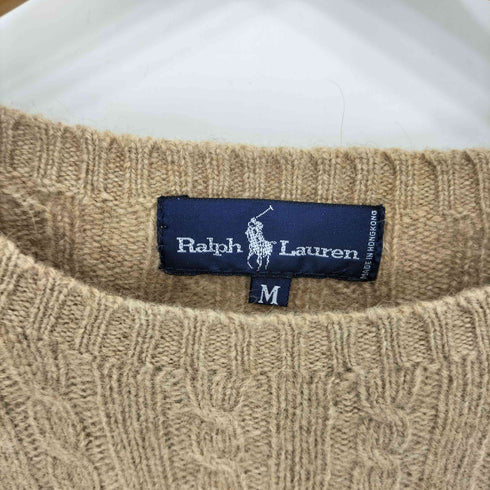 ラルフローレン RALPH LAUREN インパクト21 ウールクルーネックケーブルニット メンズ M