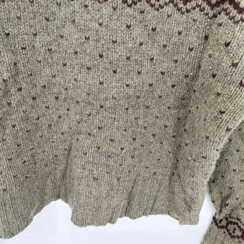 ポロスポーツラルフローレン POLO SPORT RALPH LAUREN インパクト21 ノルディック柄 カシミヤ混 タートルネックニット レディース M