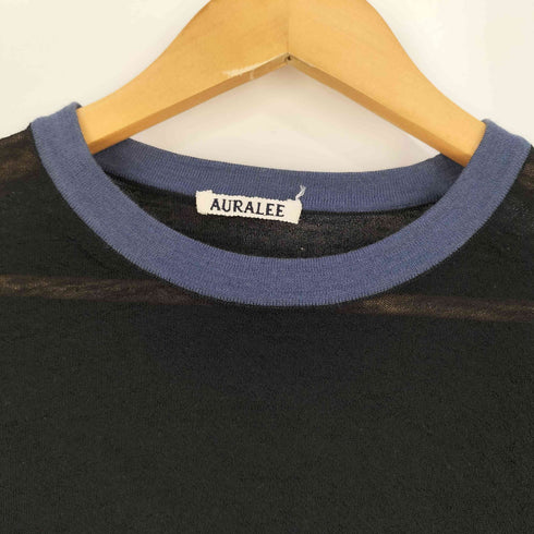 オーラリー AURALEE 24SS HARD TWIST HIGH GAUGE WOOL SILK KNIT TEE メンズ JPN:5