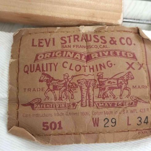 リーバイス Levis 90S 501-0651 USA製 ボタン裏552 テーパードデニム メンズ W29/L34