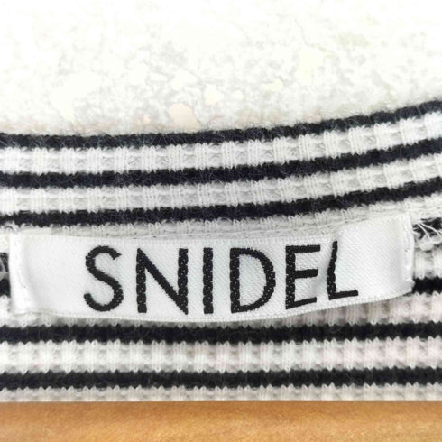 スナイデル snidel パフスリーブワッフルトップス レディース ONE
