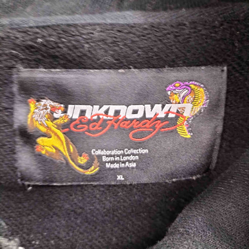 アンノウンロンドン UNKNOWN LONDON 刺繍ストーンデザイン フルジップパーカー メンズ import:XL